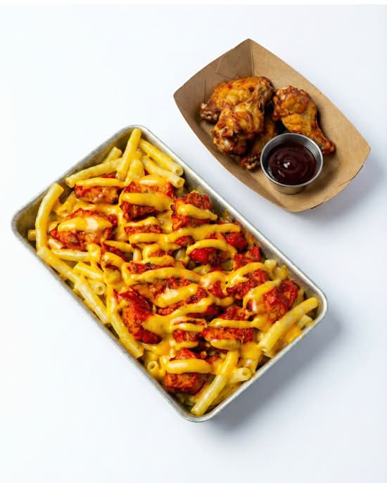 Combo Mac'N'Cheetos et wings